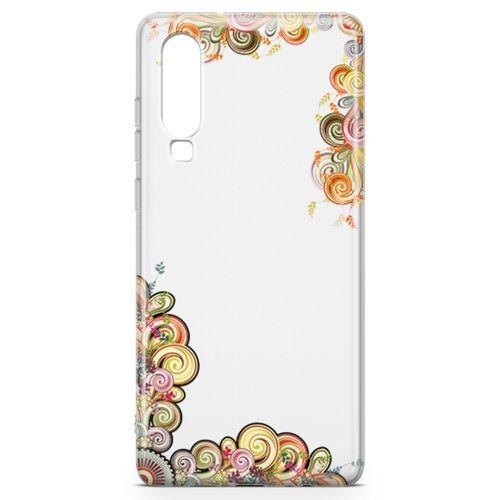 Huawei P30 Kılıf El İşi Süsler Arka Kapak Koruma Desenli Full Koruyucu