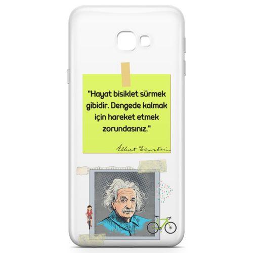 Samsung Galaxy J4 Plus Kılıf Caps Eisnstein Arka Kapak Koruma Desenli Full Koruyucu