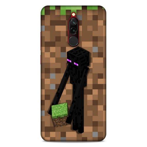 Lopard Xiaomi Redmi 8 Uyumlu Kılıf PiXel (26) Tpu Silikon Kılıf Kahverengi MC