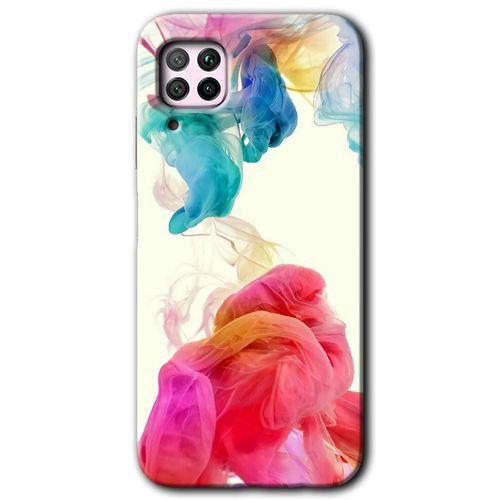 Huawei P40 Lite Kılıf HD Desen Baskılı Arka Kapak - Gökkuşağı Color