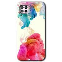 Huawei P40 Lite Kılıf HD Desen Baskılı Arka Kapak - Gökkuşağı Color