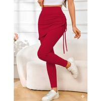 Kadın Yüksek Bel Yandan Büzgülü Alttan Uzun Kaşkorse Tayt Etek