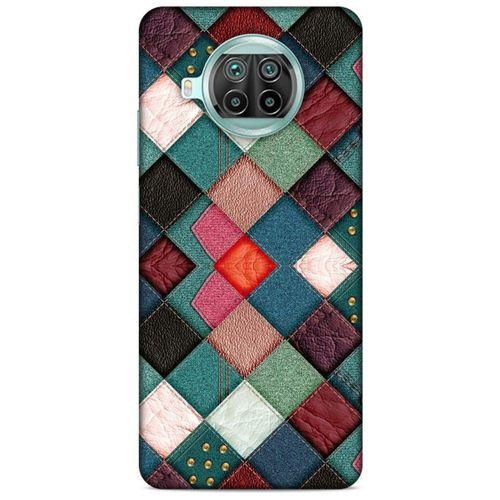 Xiaomi Mi 10T Lite 5G Kılıf Patchwork (18) Telefon Kılıfları Pembe Yeşil