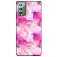 Mermer Desenli (5) Tema Koruma Kabı Fuşya Samsung Galaxy Note 20 Kılıf