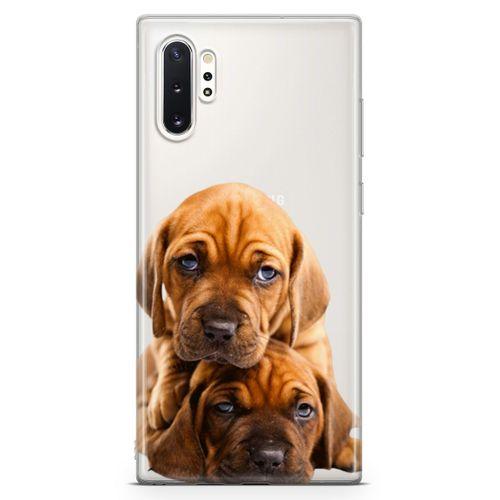 Samsung Galaxy Note 10 Plus Kılıf Amstaff Dachshund Arka Kapak Koruma Desenli Full Koruyucu