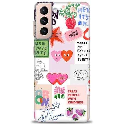 Samsung Galaxy S21 Plus Kılıf HD Baskılı Kılıf - Keep Fashion + Tam Ekran Koruyucu