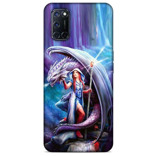 Oppo A72 Kılıf Dragons (31) TPU Kılıf Ejderha ve Sahibe