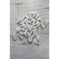 Geçmeli Sistem 75 adet Tül ve Perde Düğmesi Sağlam Korniş Halkası