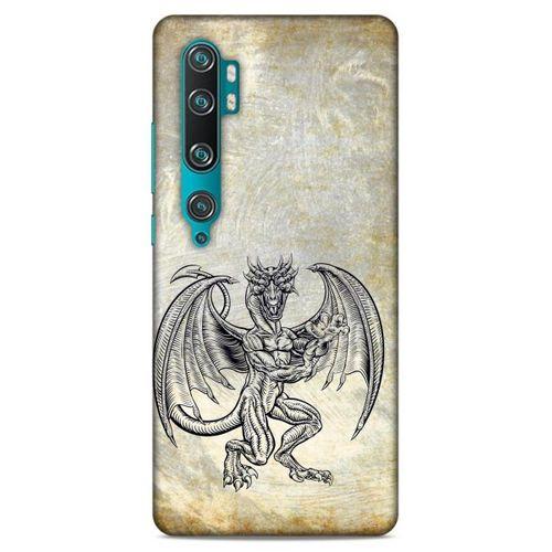 Lopard Xiaomi Mi Cc9 Pro Uyumlu Kılıf Tattoo's (30) Silicone Case Şeytan Ejderha