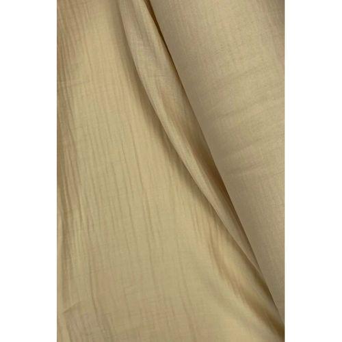 Çok Amaçlı Müslin Pamuklu Bebek Örtü ve Battaniye Kumaşı Müslin Bez Bej 80