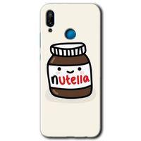 Huawei P20 Lite Kılıf HD Desen Baskılı Arka Kapak - Nutella Aşkım + Kırılmaz Cam