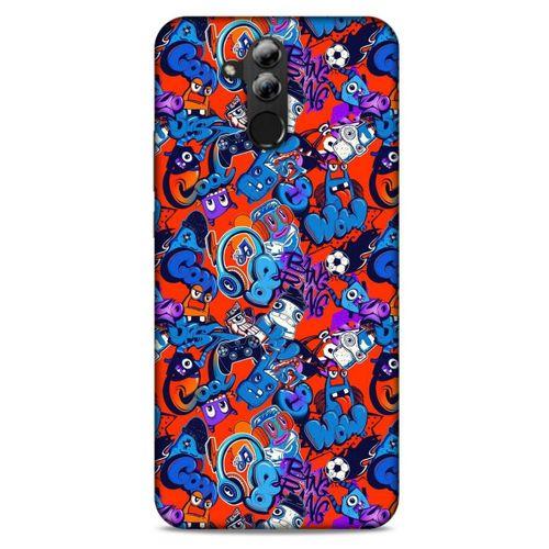Graffitix (15) Desenli Silikon Kapak Huawei Mate 20 Lite Kılıf
