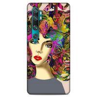 Lopard Xiaomi Mi Cc9 Pro Uyumlu Kılıf Sürreal Yüzler ♀ (40) Fit Silikon Kılıf Desenli