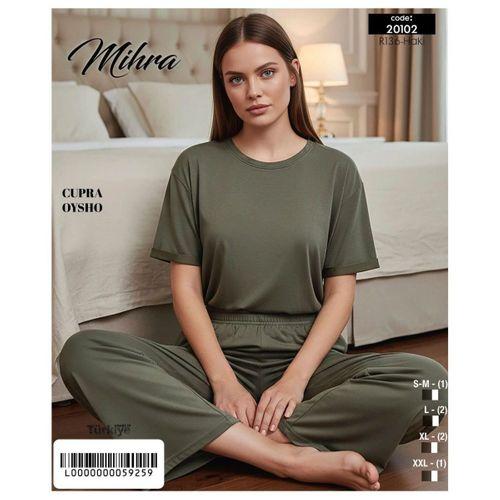 Mihra 20102 Kadın Oysho Kısa Kol Pijama Takımı