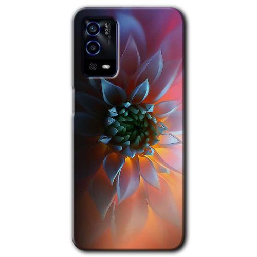 Oppo A55 Kılıf HD Desen Baskılı Arka Kapak - Çiçek Motif