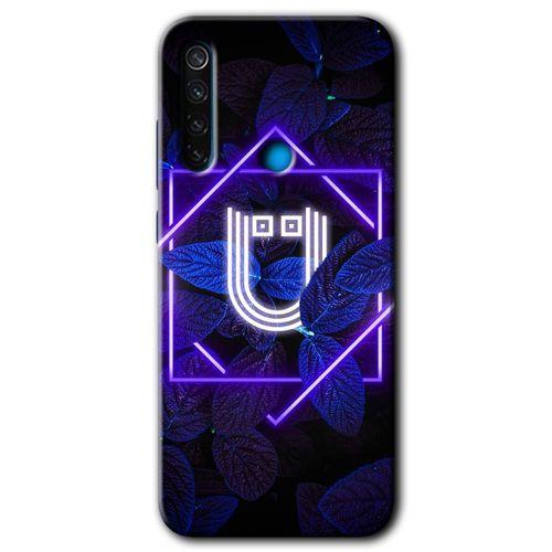 MRCİLETİSİM Xiaomi Redmi Note 8 Kılıf Kapak - Dark Neon Yaprak V Harfi +Hayalet Ekran Yandan Gözükmez