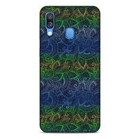 Samsung Galaxy A40 Kılıf Desenli Özel Seri Tüyler (44) Tough Armor Kılıf