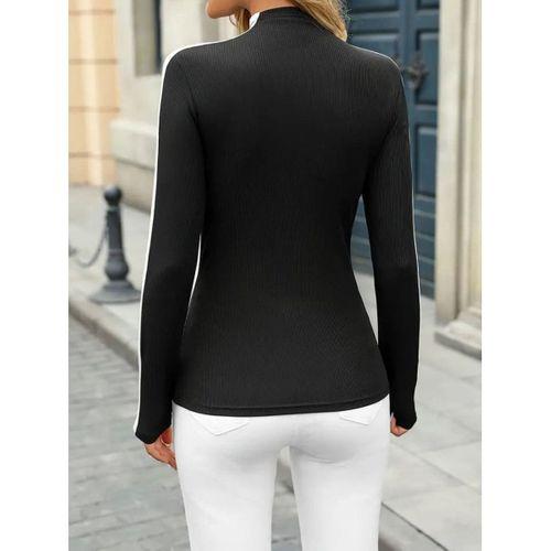 Kadın Uzun Kollu Balıkçı Yaka Kaşkorse Bluz