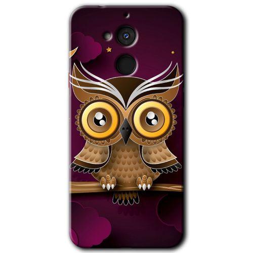 GM 8 Kılıf HD Desen Baskılı Arka Kapak - Owl Bird Branch + Kırılmaz Cam