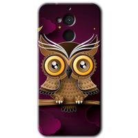 GM 8 Kılıf HD Desen Baskılı Arka Kapak - Owl Bird Branch + Kırılmaz Cam