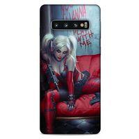 Samsung Galaxy S10 Uyumlu Kılıf Harley Quinn (22) Tam Koruma Kılıfı Kırmızımsı kahverengi