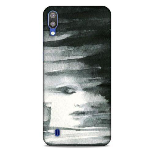 Samsung Galaxy M10 Kılıf Depresyon (13) Silikon Kap Mor Turuncu