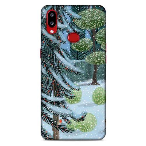 Samsung Galaxy A10s Kılıf Snowix (43) Thin Fit Kılıf Beyaz Yeşil