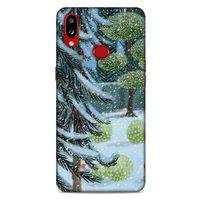 Samsung Galaxy A10s Kılıf Snowix (43) Thin Fit Kılıf Beyaz Yeşil