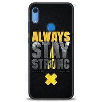 Huawei Y6S Kılıf HD Baskılı Kılıf - Stay Strong + Tam Ekran Koruyucu