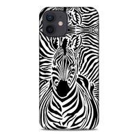 Animax Zebra Silüet Apple iPhone 12 Kılıf Desenli Silikon