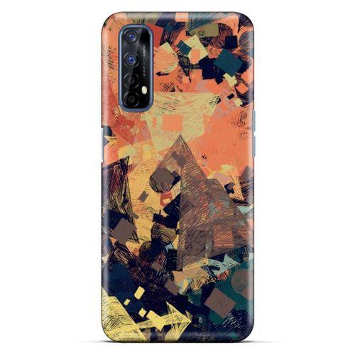 Lopard Oppo Realme 7 Uyumlu Kılıf Soyut Sanat (35) Baskılı Fit Design Kılıf