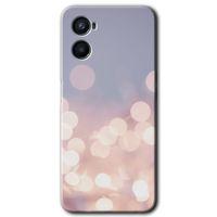 OPPO Oppo Reno 3 Kılıf HD Baskılı Desen + Hayalet Cam Yandan Görünmez