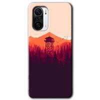 Xiaomi Redmi K40 HD Baskılı Kılıf + 9D Tam Ekran Koruyucu - Gözlem Kulesi