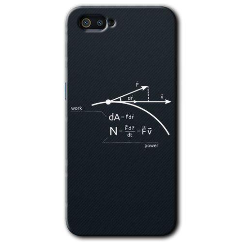 MRCİLETİSİM Realme C2 Kılıf HD Desen Baskılı Arka Kapak + Temperli Cam - Work Formül