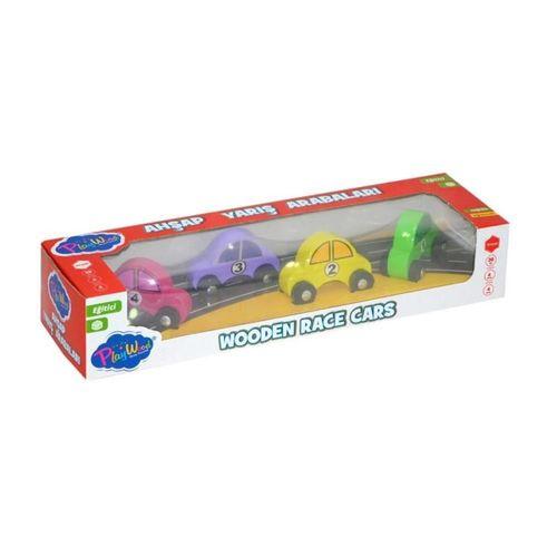 OnyılOnyıl Oyuncak Ahşap Renkli Arabalar - 83505