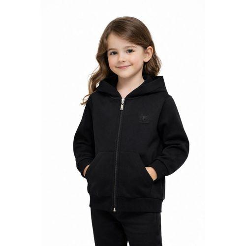 Kız Çocuk Fermuarlı Kapüşonlu Sweatshirt BGL-ST05277