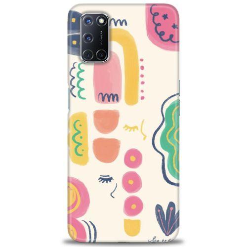 Oppo A92 Kılıf HD Baskılı Kılıf - Çizim + Tam Ekran Koruyucu