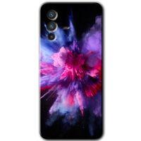 Vivo V23 5G Kılıf HD Desen Baskılı Arka Kapak - Color Splash Purple