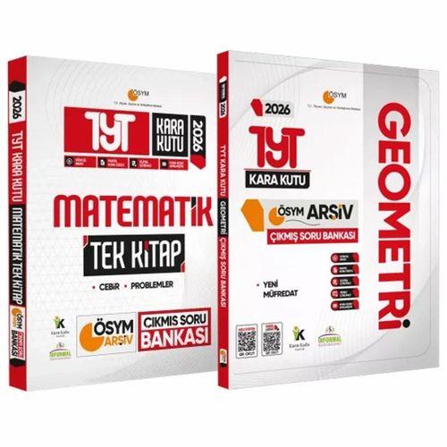 2026 YKS TYT ÖSYM Kara Kutu Matematik TEK KİTAP ve Geometri ÖSYM Çıkmış Soru Bankası 2lİ SET Özetli