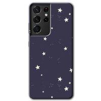 Galaxy S21 Ultra Kılıf HD Desen Baskılı Arka Kapak - Gökyüzü Yıldız