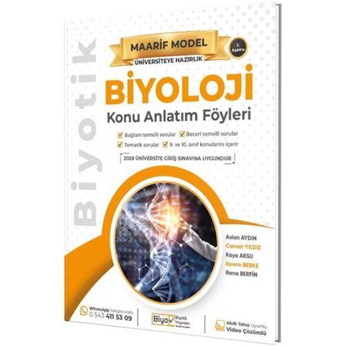 Üniversiteye Hazırlık Biyoloji Maarif Model Konu Anlatım Föyleri Biyotik Yayınları