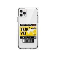 iPhone 11 Pro Tokyo Bilet Tasarımlı Premium Şeffaf Silikon Kılıf