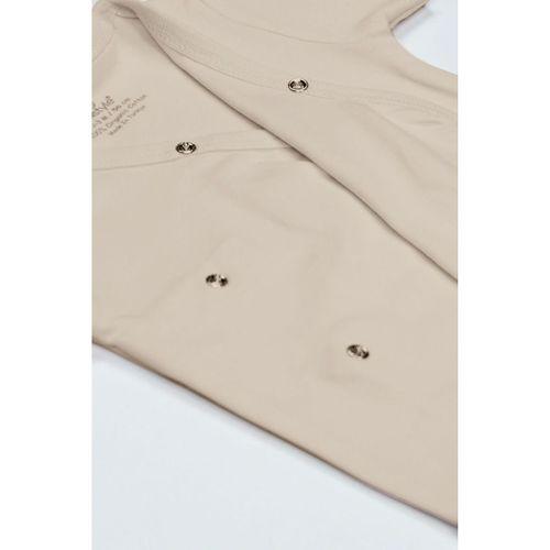 Bistyle Bistyle Organik Natural Basic Style Kruvaze Uzun Kol Body BS17102 Bej