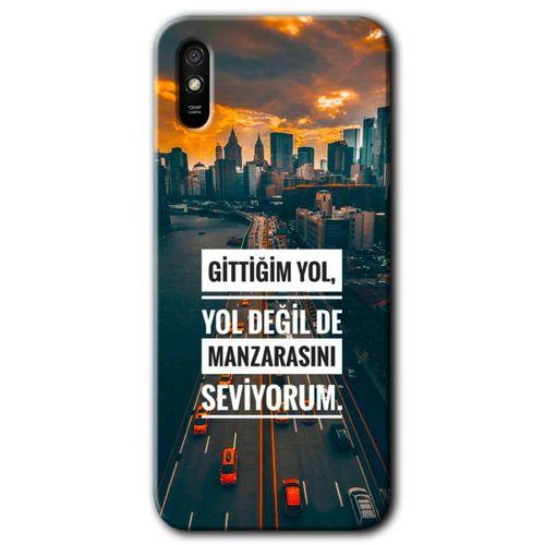 Redmi 9A Kılıf HD Desen Baskılı Arka Kapak - Manzara Seviyorum + Kırılmaz Cam