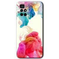 Redmi 10 Kılıf HD Desen Baskılı Arka Kapak - Gökkuşağı Color + Kırılmaz Cam