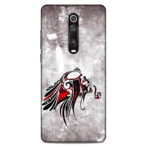 Lopard Xiaomi Mi 9T Pro Uyumlu Kılıf Tattoo's (43) Thin Fit Kılıf Pipolu Kızılderili