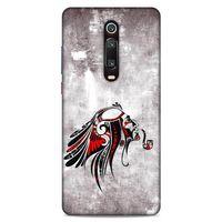 Lopard Xiaomi Mi 9T Pro Uyumlu Kılıf Tattoo's (43) Thin Fit Kılıf Pipolu Kızılderili