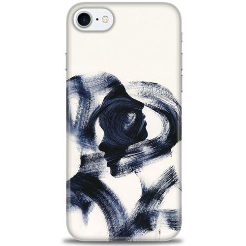 iPhone 7 Kılıf HD Baskılı Kılıf - Adam ve Kadın + Tam Ekran Koruyucu