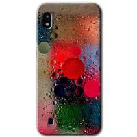 MRCİLETİSİM Samsung Galaxy A10 Kılıf Baskılı Kapak - Wet Bubbles +Tam Kaplayan Mat Seramik