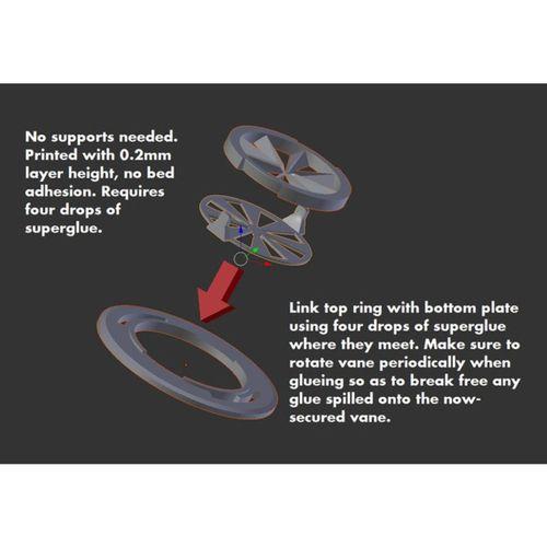 Küçük Duct Yüksek Hız SDHV HVAC Hava Ventil Valfi Kolayca Döner (Bu ürün Sadece Plastik parçadır - Almadan Önce Soru Sorabilirsiniz)